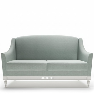 Living room modern style 3-seater sofa textile upholstered - collection Florence