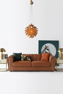 Sofa 3 seater leather sofas couch upholstery luxury furniture modern three seater couches.