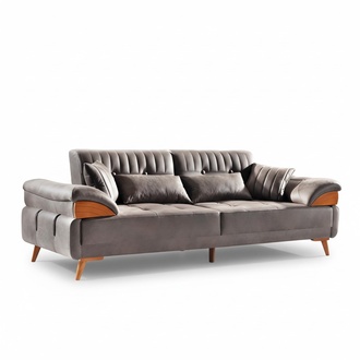 3-Seater Sofa Leather Sofa Couch Living Landscape Set Modern Design Seat