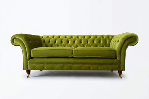 Sofa 3 Seater Living Landscape Sofas Upholstery Set Textile Fabric Three Seater New