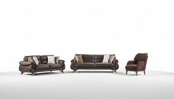 3-Seater Sofa Living Room Couch Complete Sofa Lounge Set Relaxation Set 3-piece
