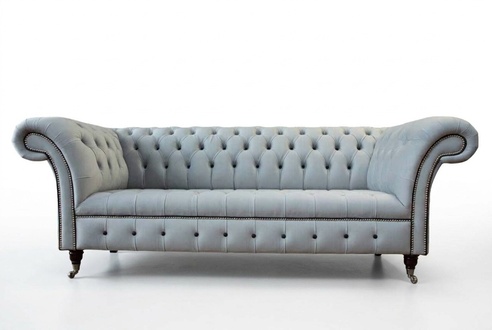 Sofa 3 seater luxury Chesterfield leather sofas luxury designer couch new