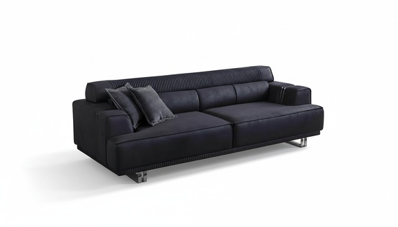 Sofa 3 seater modern furniture white living room luxury designer 235cm furnishings