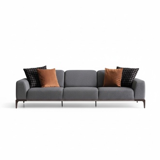 Sofa 4 Seater Colour Grey Living Room Design Style Furniture Modern