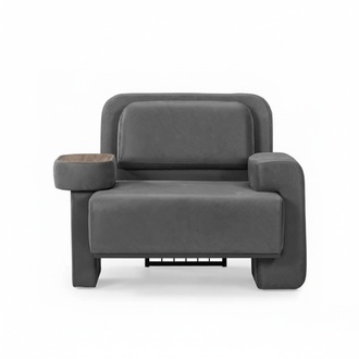 Sofa Armchair Recliner Upholstered Chair Swivel Couch Lounge Club Gray
