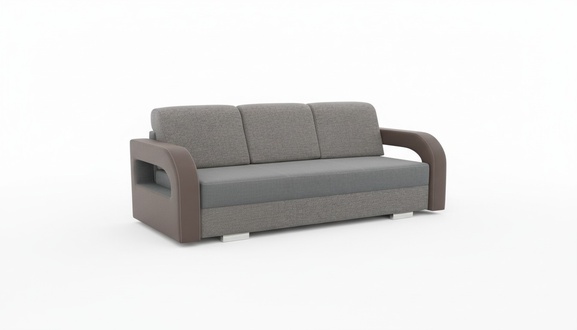 Sofa bed folding couch 3-seater sleeping function + storage compartment couch design sofa