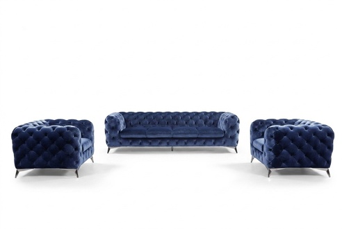 Sofa Chesterfield couch upholstery XXL Big set textile 3+3 designer couches New