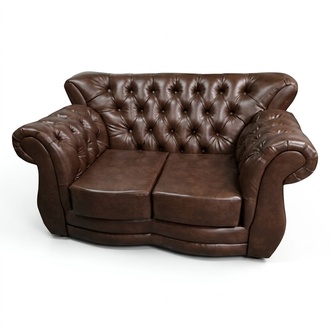 Sofa Chesterfield Luxury Couch 2 Seater Sofas Brown Leather Sofa Couches