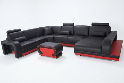 Sofa Corner Sofa Design Upholstered Corner Couch Living Area Corner Set Couch U-Shape + USB