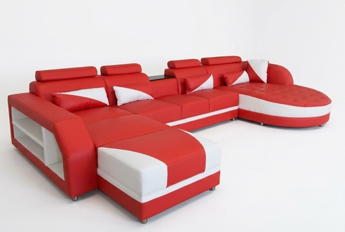 Sofa corner sofa design upholstered corner couch corner set living landscape couch U-shape + USB