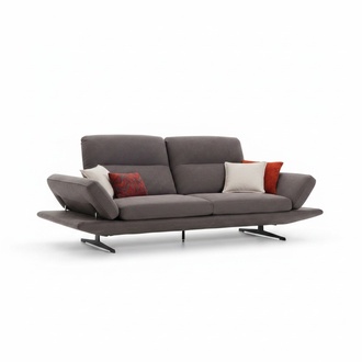 Sofa Couch 3-Seater Modern Upholstered Seat Design Textile Design Sofas