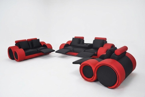 Sofa couch set seat upholstery complete set 3+2+1 sofas with USB designer sofa