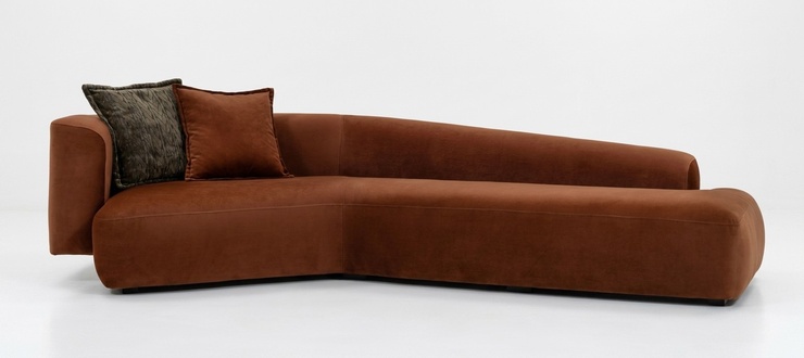 Sofa for the living room interior with a soft focal point.