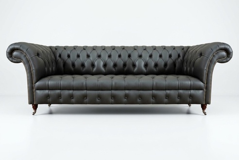 Sofa four-seater couch leather sofa living room modern luxurious upholstered furniture