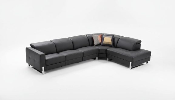 Luxury sofa L-shape leather sofa couch living area set design modern sofa corner sofa