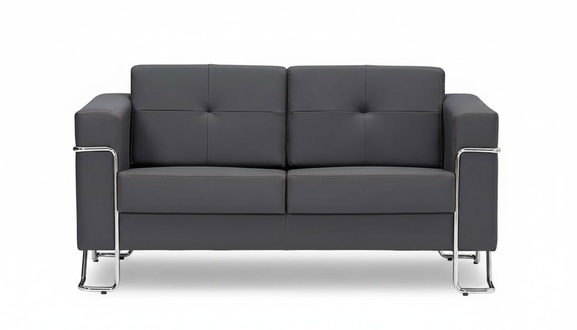 Luxury Sofa 2-Seater Couch Upholstered Office Furniture Textile Sofas Fabric Sofa