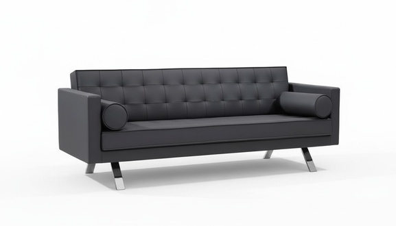 Modern Sofa 3-Seater Office Furniture Seat Leather Upholstered Chair Sofa Textile