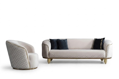 Sofa set 2-piece living room sofa 3 seat armchair modern design couch
