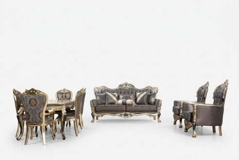 Sofagarnitur 3+1+1 Sitzer Set Design Sofas Polster Couchen Relax Klassisch Sofa