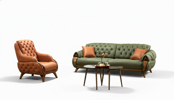 Sofa set 3+1 seating group sofa armchair Chesterfield sofas couch set luxury