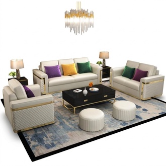 Sofa set 3+1 seater sofas couch upholstery set classic couches fabric !