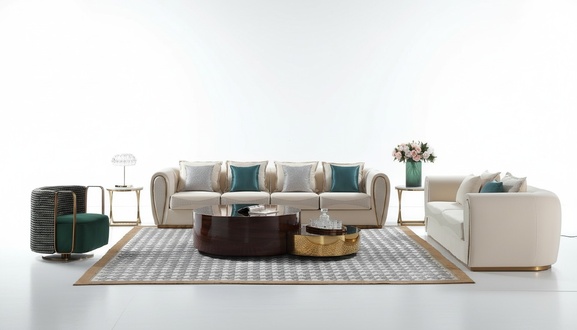 Sofa set 3+2+1 seater set design sofas upholstery couches modern textile relax