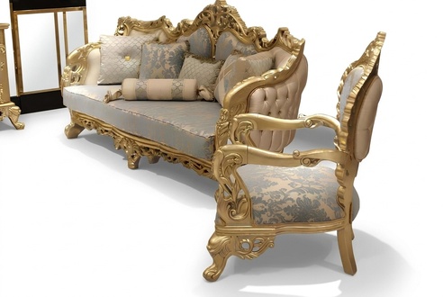 Sofa Set 3+3 Seater Chesterfield 2x Sofa Classic Relax Armchair 2pcs.Furniture