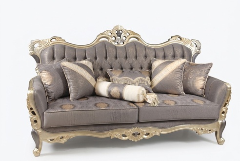 Sofa Set 3+3 Seater Furniture Luxury Set Sofa Set Grey Modern Set