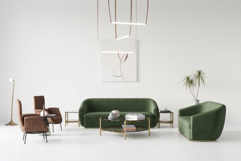 Sofa set 3+3 seater green sofa sets leather sofas couches upholstery