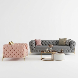 Sofa set 3+1 seater set design sofas upholstered leather relax modern furniture