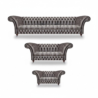 Sofa set 4+2+1 textile sofa complete gray modern upholstered furniture living room