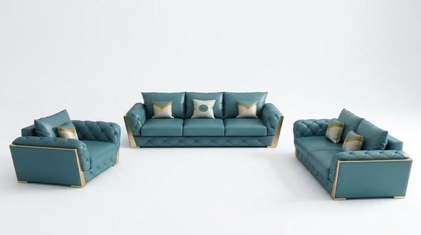 Sofa set 5pcs set seat upholstery sets 2x nightstand sofa coffee table new