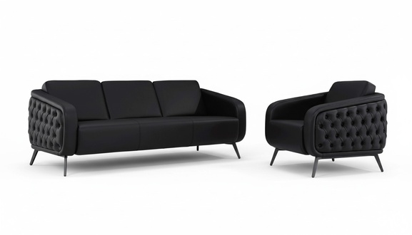 Sofa sofa set armchair 3-seater sofa couch leather sofa seating cushion set