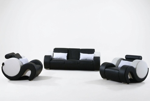 Sofa set couch upholstery sofa set 3+1+1 leather couches sofas completely new 1094