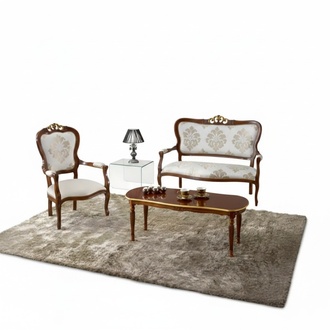 Sofa Set Design Sofa 2 Seater Armchair Couch Classic Luxury New