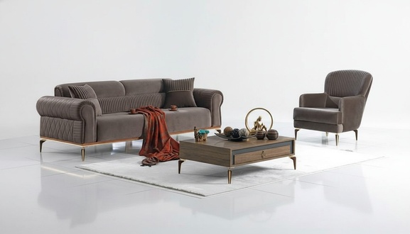 Sofa set living area couch sofa seating group seating set upholstered furniture 3+1