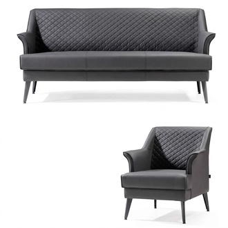 Sofa set living room set sofa 3 + 1 seat upholstered furniture 2-piece modern leather