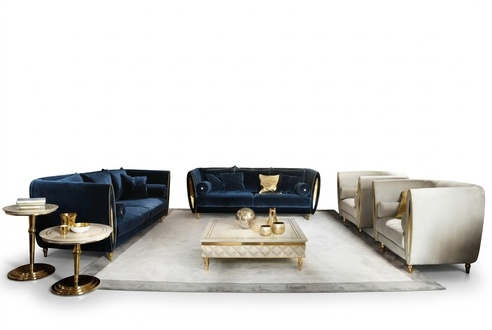 Living room velvet 3 seater sofa/couch in art nouveau Italian furniture arredoclassic™