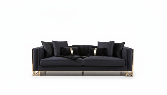 Sofa set sofa luxury armchair 3 + 1 seater coffee table side table set 4 pieces
