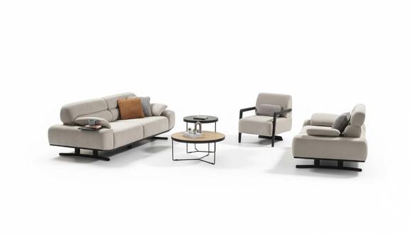 Sofa set upholstered furniture designer sofa set living room 3+3+1 seating furniture