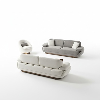 Sofa suite upholstered furniture designer sofa set seating furniture living room 3+3+1.