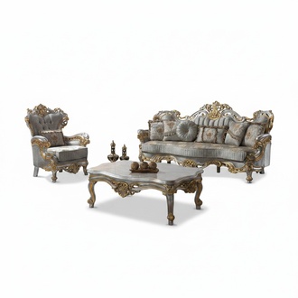Sofa set upholstered sofa sofa couch blue fabric sofa couch set