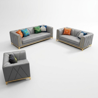 Sofa Set Upholstery Seat Sets 2pcs Set 3+2 Seater New Couch Leather Sofa