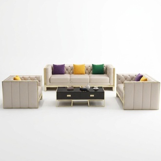 Sofa set with upholstery sofa seat leather set 3 + 2 seater modern white new !