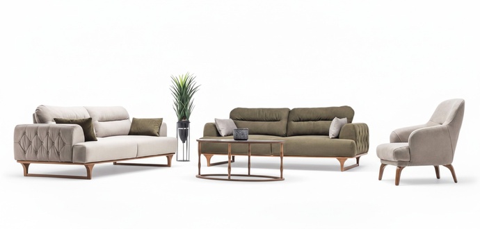 Sofa set living room set upholstery group couch sofa set 3+3