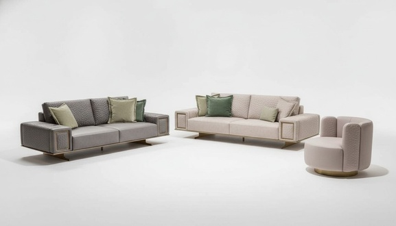 Sofa sets living room 4+1+1 set sofa set modern design furniture
