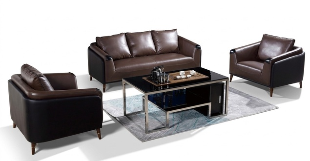Sofa set 3+1+1 seater leather sofa couch living area set design modern