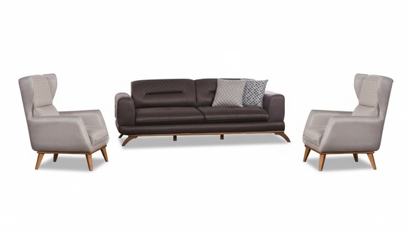 Sofa set 3+1+1 seat living room complete fabric sofa armchair