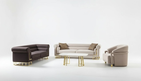 Sofa set 3+1+1 seat modern design sofa new 3-piece fabric new