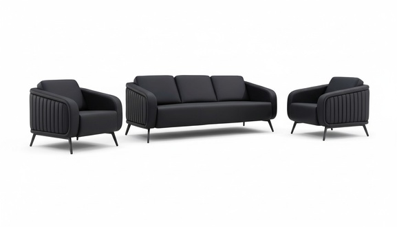 Sofa set 3+1+1 seat office furniture 2x sofa modern armchair 3-piece furniture